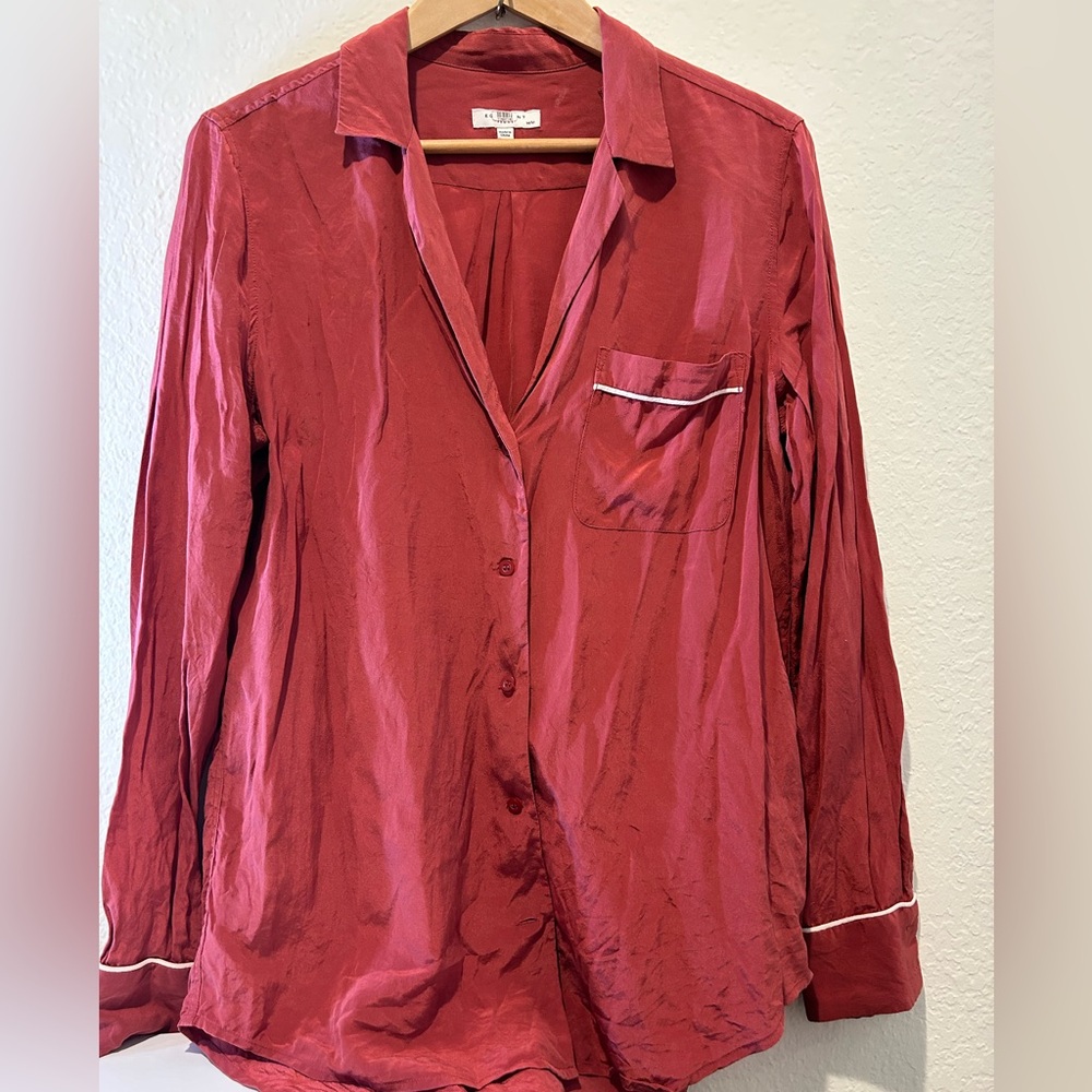 Equipment button down silk shirt